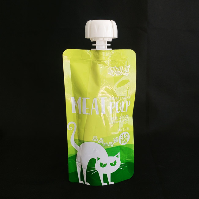 Hot Sale Customized Print BPA Free Stand Up Pet Food Retort Pouch Baby Food Spout Bags