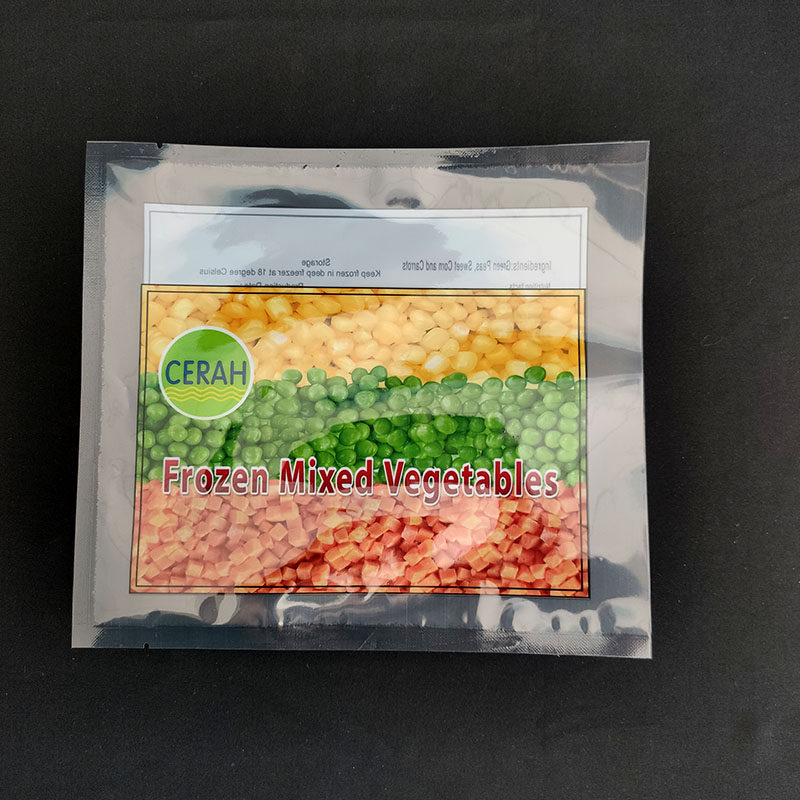 Custom Printed Flat Three Side Seal Plastic Package Bag Food Grade Package Bags