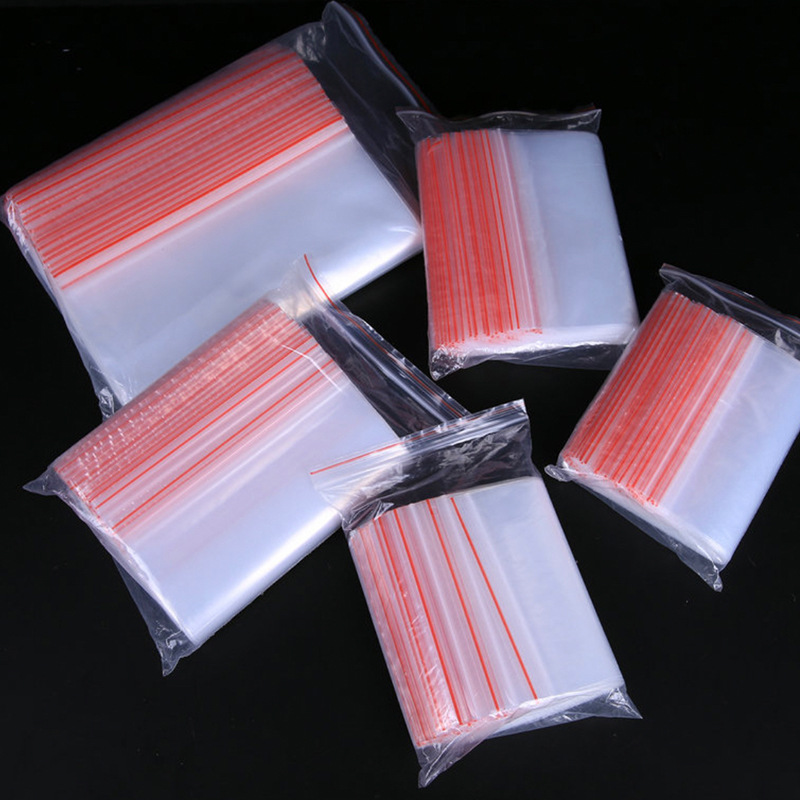 Clear Plastic Bag Grip Self Seal Resealable Mini Ziplock Packing Bags custom size zip lock bag