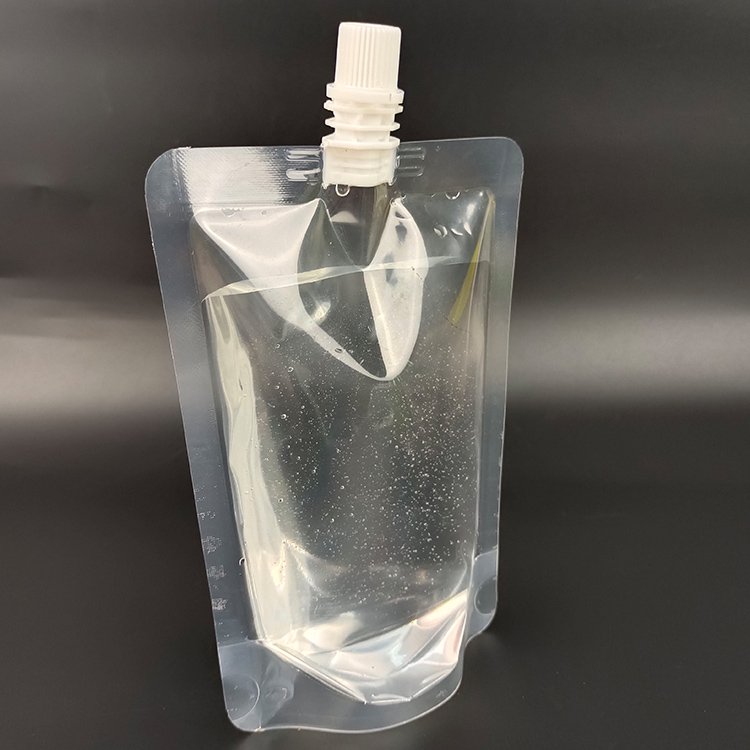 500ml 1L 5L Doypack Stand Up Spout Pouch Aluminum Foil Liquid Petrol Packaging Bags For Liquid Oil Packet In Stock