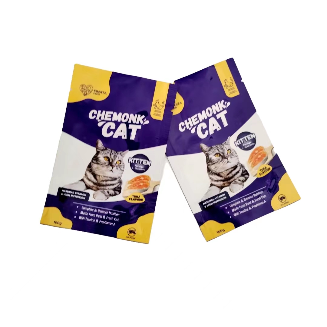 Low price Custom Pet food stand up pouch plastic cat food packaging bags